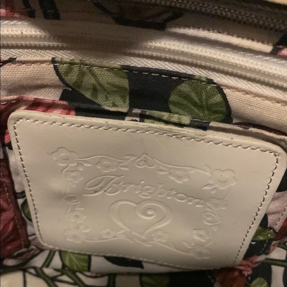 Brighton Candace Straw & leather Shoulder bag double heart charm double straps - Picture 13 of 15